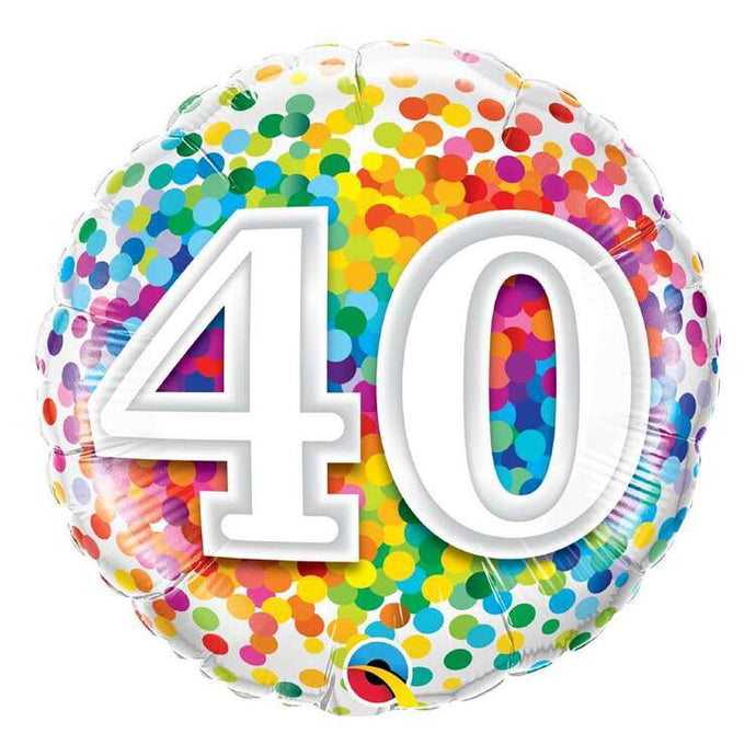 Copy of 40 Rainbow Holographic Helium Balloon